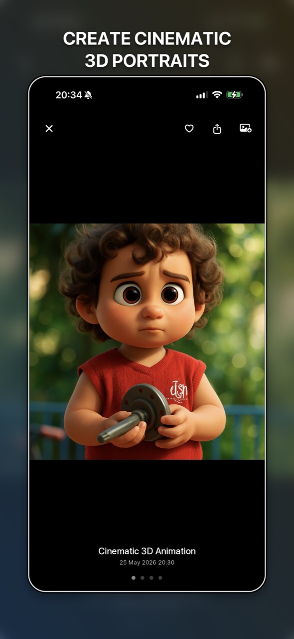 AnimeSnap cinematic 3D portrait style